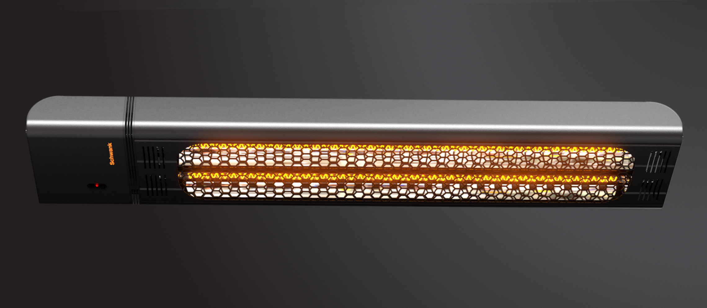 ESM-4043-24 - 43" 240v/208v 6,000W eSchwank Ghost Series Electric Infrared Heater, Black, Single Phase, 25 Amps