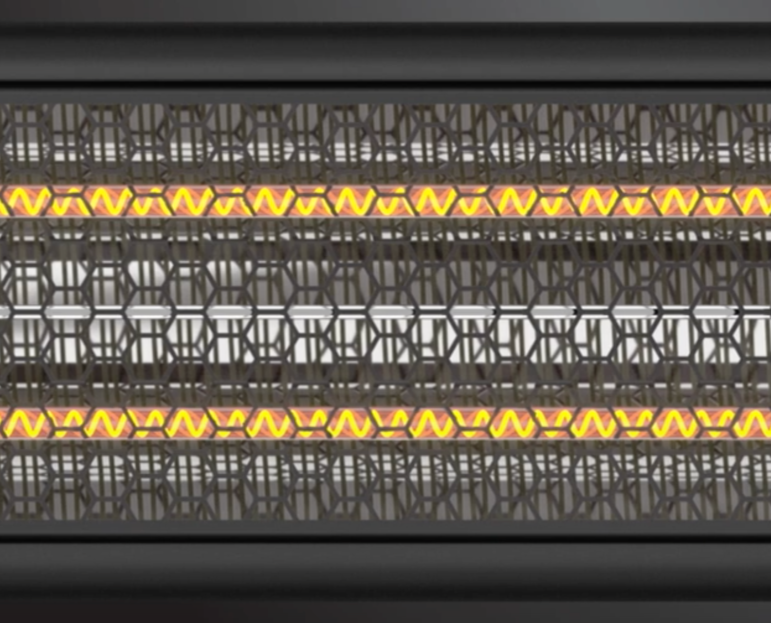 ESM-4043-24 - 43" 240v/208v 6,000W eSchwank Ghost Series Electric Infrared Heater, Black, Single Phase, 25 Amps
