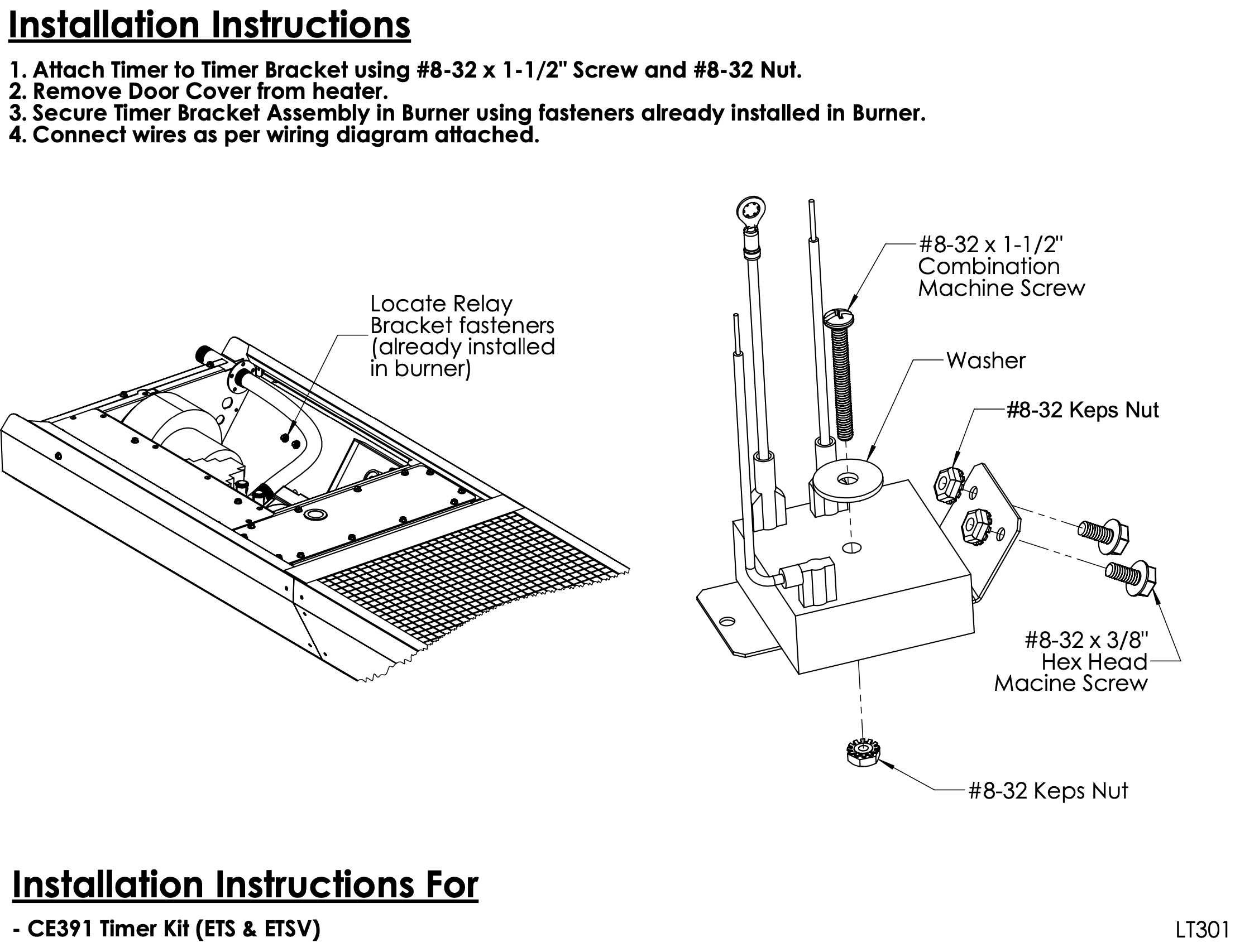 CE391 (EE048) - Timer Kit, Cube Relay, 10-20 AMPS, for ETS and ETSV Units