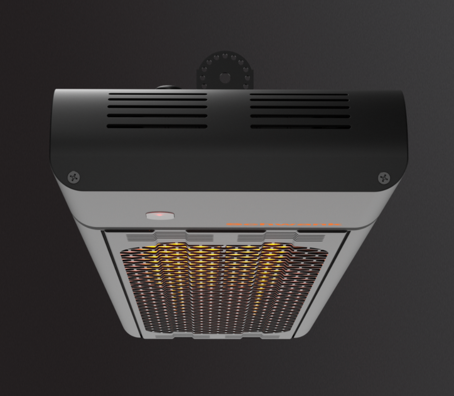 ESM-4043-24 - 43" 240v/208v 6,000W eSchwank Ghost Series Electric Infrared Heater, Black, Single Phase, 25 Amps