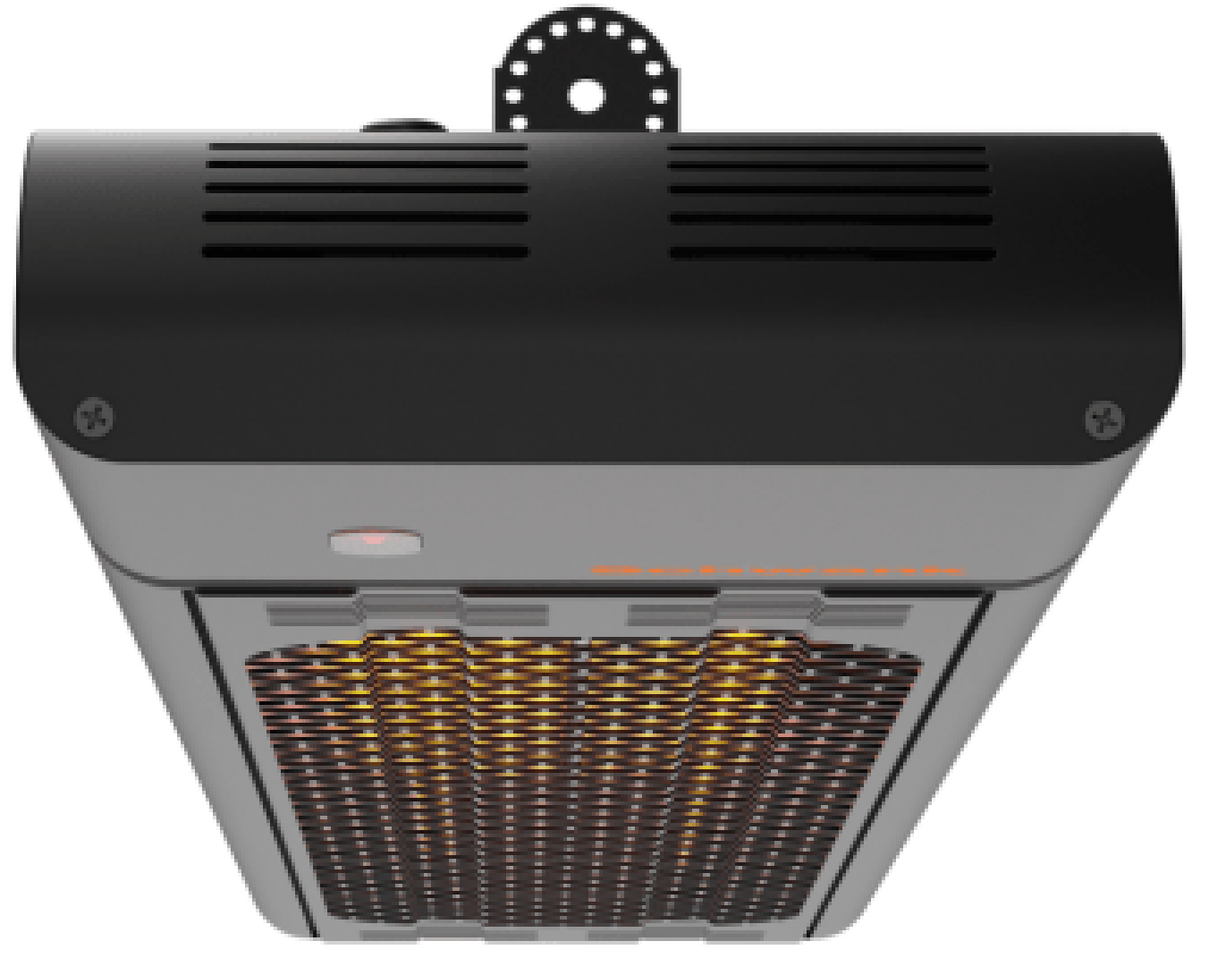 ESM-4043-24 - 43" 240v/208v 6,000W eSchwank Ghost Series Electric Infrared Heater, Black, Single Phase, 25 Amps