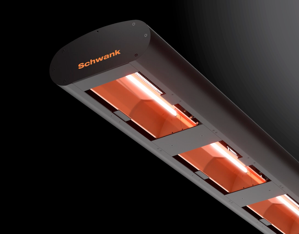 eSchwank Titan high-intensity electric infrared heaters at Patio Heat Direct