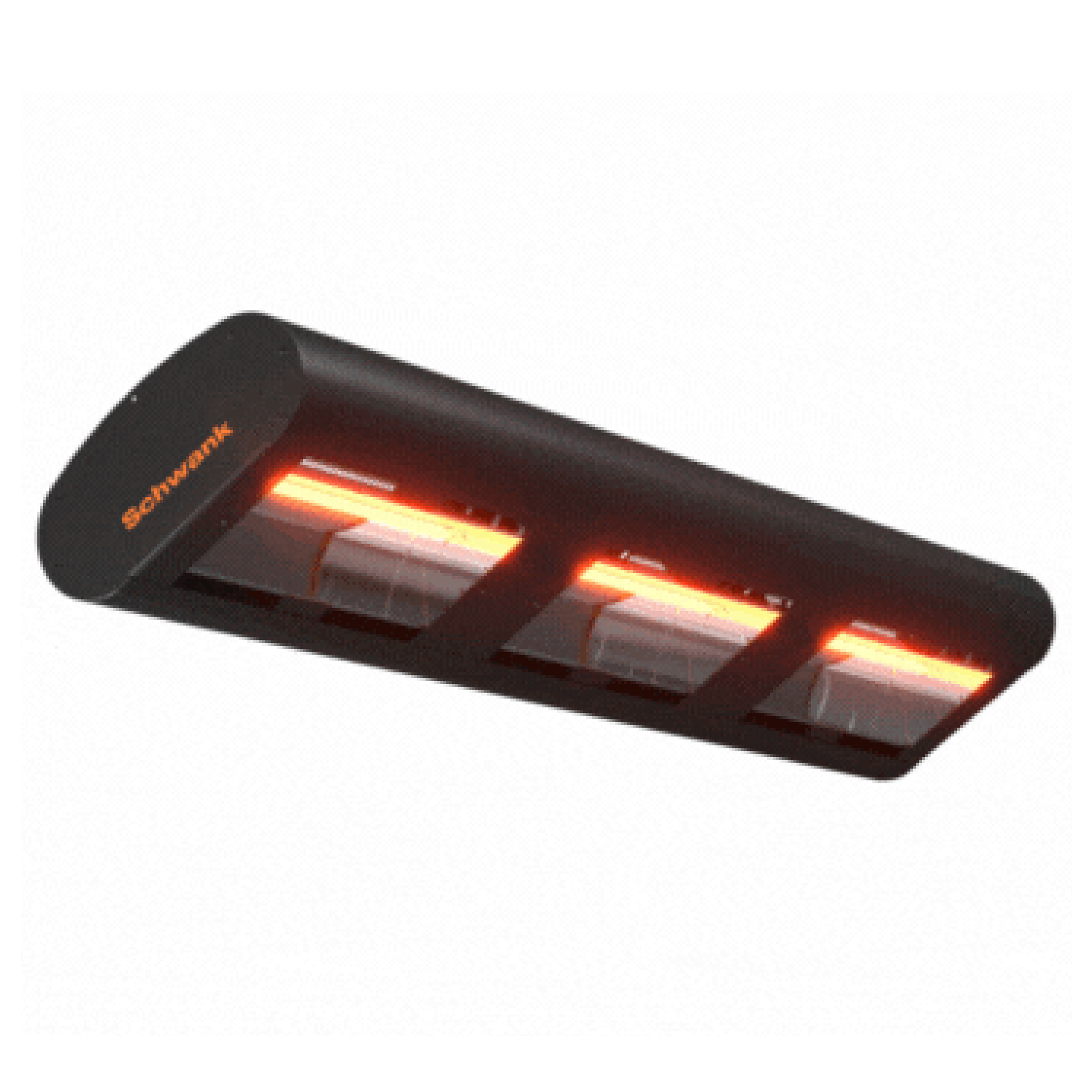 eSchwank Titan Series electric infrared heater in black, front view