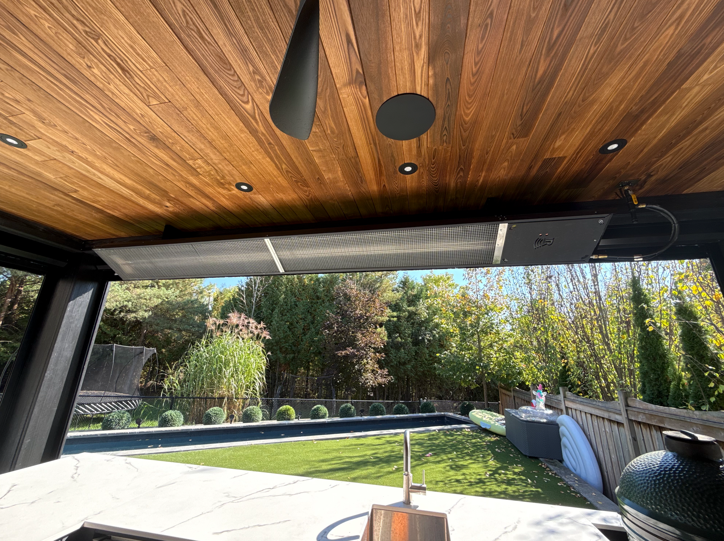 ETS80 - 17' evenTUBE Slimline, by IR Energy, Overhead Outdoor Heater, 80,000 btu, NG or LPG