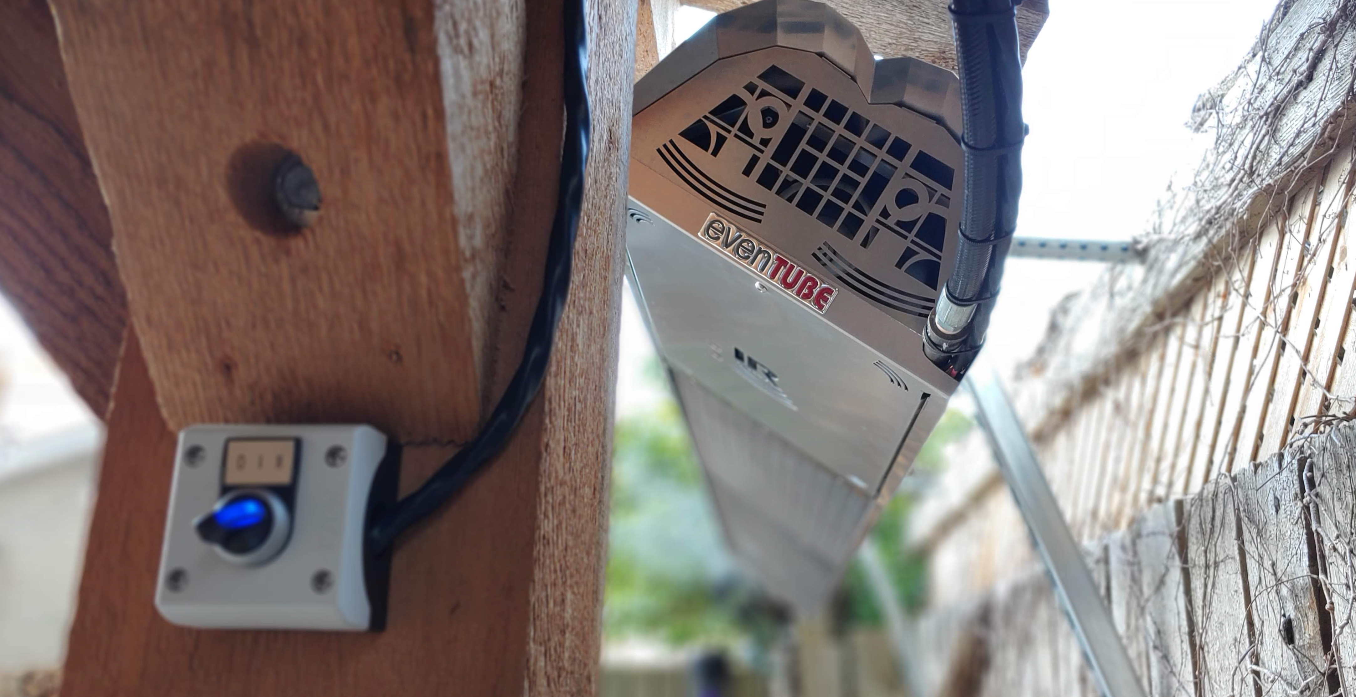 ETS60 - 12' evenTUBE Slimline, by IR Energy, Overhead Outdoor Heater, 58,000 btu, NG or LPG