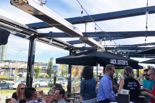 ETS60 - 12' evenTUBE Slimline, by IR Energy, Overhead Outdoor Heater, 58,000 btu, NG or LPG