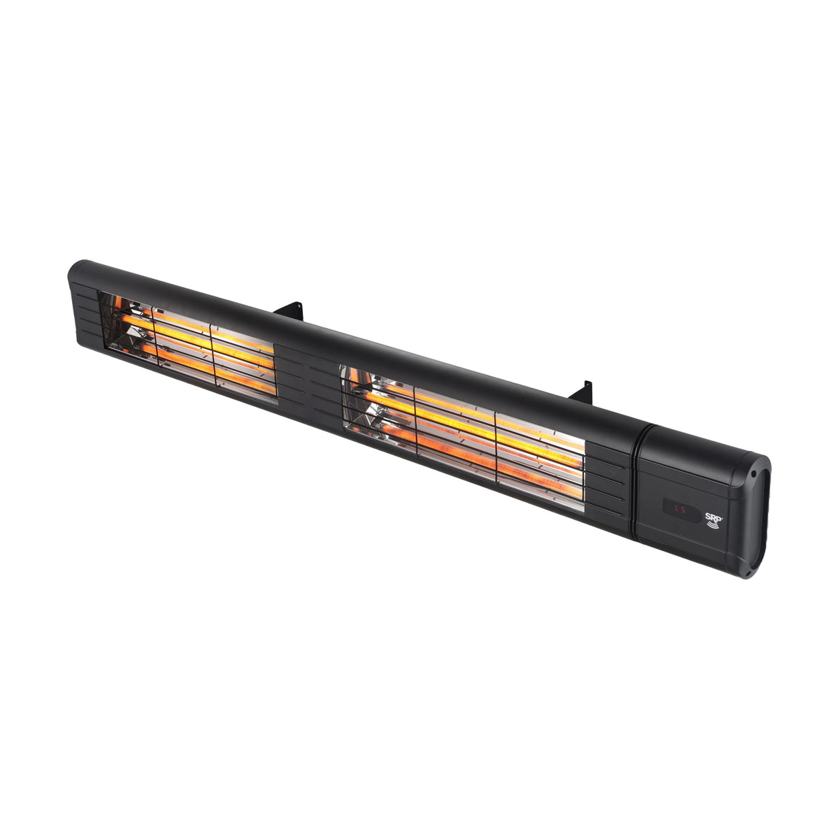 MW50M24V - IR Energy mWAVE Smart 5,000W 240V medium wave electric infrared patio heater, black, 66.5 inch