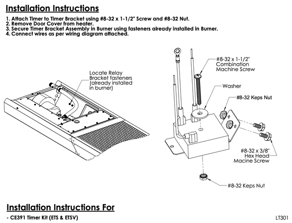 Channel Relay Kit for ETS40, ETS80, ETS100, ETSV40, or ETSV80