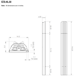 ETS40 - 9' evenTUBE Slimline, by IR Energy, Overhead Outdoor Heater, 38,500 btu, NG or LPG