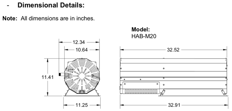 HAB20 - The Habanero by IR Energy, 33", High Intensity In/Outdoor Unvented Wall/Ceiling Mount, 20,000 btu, NG