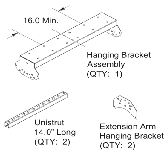 HS040 - Ultimate Mounting Kit for HAB20 The Habanero, Pole Mount, Hang from Ceiling or Horizontal Wall Mount