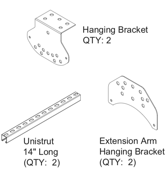 HS060 - Standard Mounting Kit for HAB20/40/50 the Habanero Patio Heater