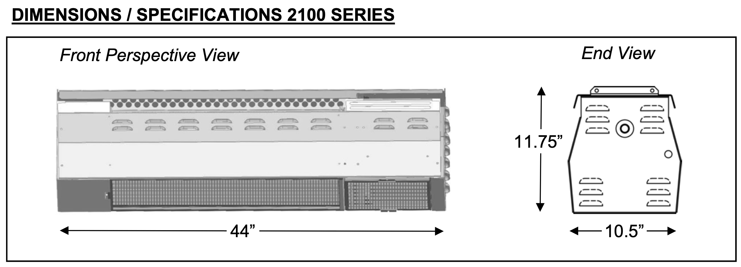 bistroSchwank 2150 - 44", 50,000 Btu Single Stage Overhead Outdoor Heater
