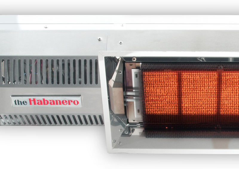 HAB20 - The Habanero by IR Energy, 33", High Intensity In/Outdoor Unvented Wall/Ceiling Mount, 20,000 btu, NG