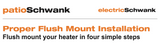 electricSchwank Recessed Flush Mount Frame