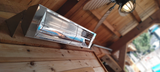 33" electricSchwank IR Indoor/Outdoor, Medium Wave Quartz Single/Dual Bulb Heater, Stainless Steel