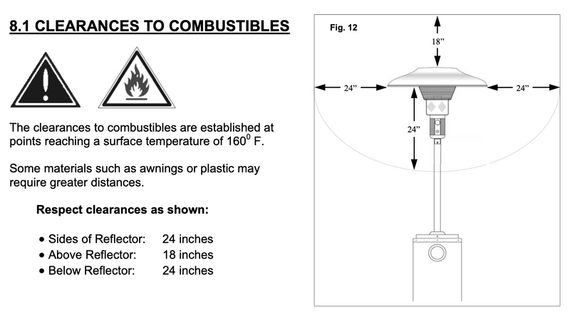 parasolSchwank Portable Propane (LPG) Heater - Stainless Steel - PS-4005-CB