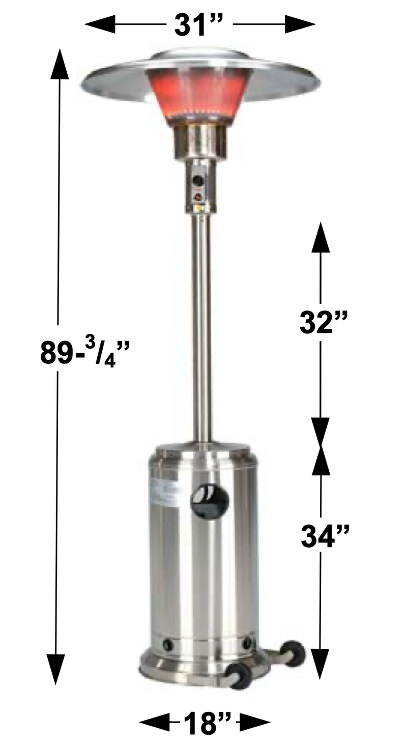 bistroSchwank 2135 - 35,000 Btu Single Stage Overhead Outdoor Heater h –  PatioHeatDirect.com