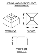 GA301U/T/M Gas Connector Cover - Base for Fixed Post Mount Heater